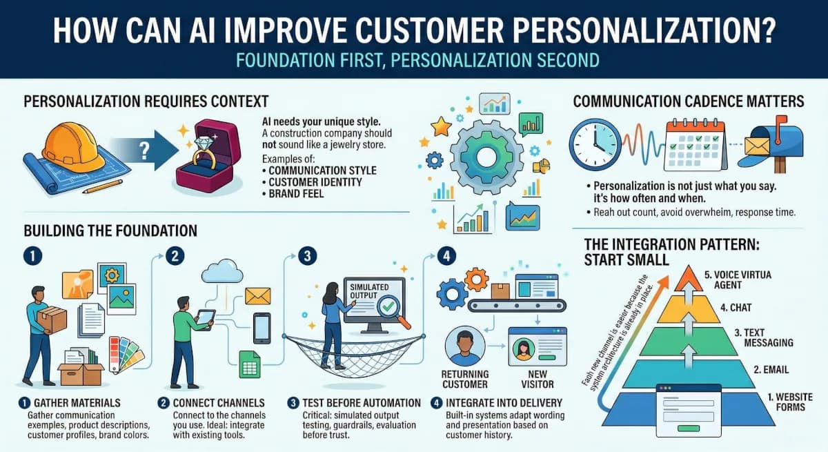 How can AI improve customer personalization?