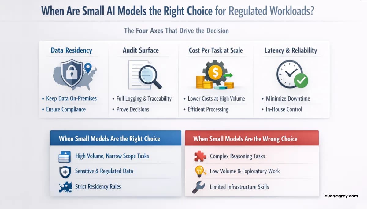 When are small AI models the right choice for regulated workloads?